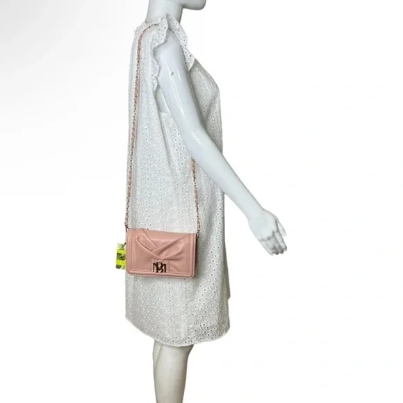 Badgley Mischk Pleated Crossbody - Blush Pink NWT - Picture 6 of 9
